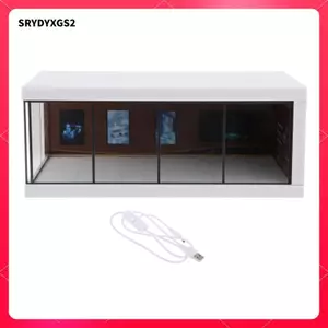 / 64 Mô Hình Hộp Thu Thập Xe Ô Tô Nhà Để Xe Diorama Hộp Trưng Bày Được Làm Bằng Hợp Kim Có Nắp Bụi Và Đèn LED Cho Bộ Sưu Tập Trang Trí Quà Tặng Văn Phòng Nhà