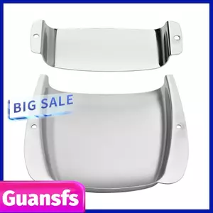 Guansfs Guansfs Bass Vintage Bridge Cover Kit Bạc Kim Loại Bán Tải Vỏ Phụ Kiện với Scews