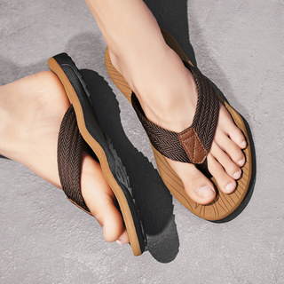 Dép xỏ ngón Nam Mùa Hè Chống Trơn Trượt Hợp Thời Trang Giày Sandal Phẳng Dép Cao Su Ngoài Trời Mặc Thường Ngày Độc Đáo Lật Giày Đi Biển
