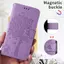 Ốp Lưng Cho Honor 600 Pro Dập Nổi Mèo Và Cây Da Khe Cắm Thẻ Dây Đeo Tay Chống Rơi Vỏ Điện Thoại