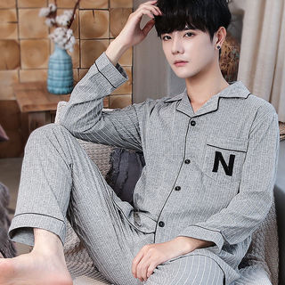 Bộ đồ ngủ cotton nam, thoải mái, mềm mại và thoáng khí