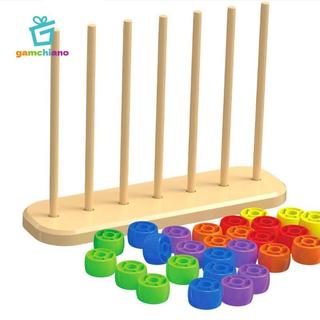 Gamchiano Đếm Nhẫn Stacker Giáo Dục Mầm Non Học Tập Cha Mẹ Con Tương Tác