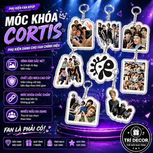 Nam Nhóm CORTIS Hàng Hóa Hỗ Trợ Móc Khóa Acrylic Angan Hồ Zhao Yufan Túi Học Mặt Dây Chuyền Quà Tặng