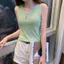 Áo Tank Top Cổ Chữ V Phong Cách Hàn Quốc, Mỏng Gợi Cảm, Thích Hợp Mùa Hè