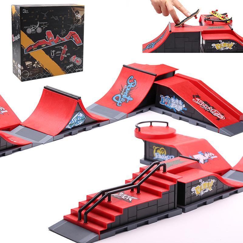 [MAKY] Ván trượt mini đầu ngón tay cho trẻ em - Đồ chơi thể thao kèm ramp và đạo cụ