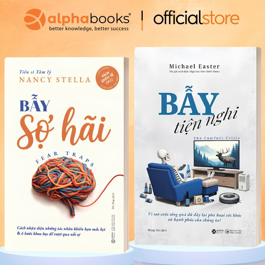 Sách - Lẻ/Combo: BẪY SỢ HÃI + BẪY TIỆN NGHI (Alpha Books)