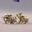 MAKY Đồng Luy Voi Đồ Trang Trí Nhỏ Đồng Thau Phước Lành Voi Thu Nhỏ Tượng Cổ Đồng Động Vật Tượng VN