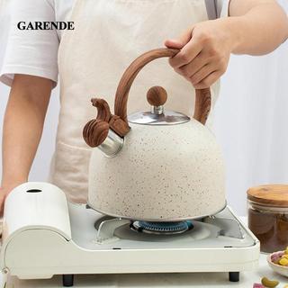 Ấm đun nước còi gia đình bằng thép không gỉ Garende 2.5L Dung tích lớn cho tất cả các bếp Ấm đun nước cắm trại ngoài trời đa năng