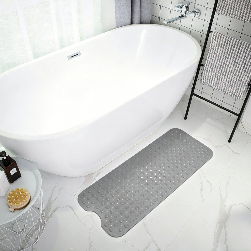 Thảm Massage Chân Lót Sàn Nhà Tắm Chống Trơn Trượt, Kích Thước 40x100cm, Lỗ Thoát Nước, Cốc Hút,chất Liệu PVC Cao Cấp