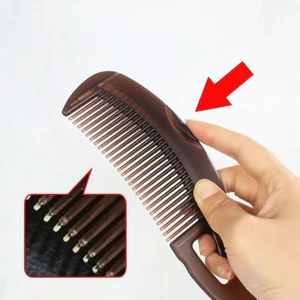 Lược Chải Tóc Thiết Kế Dạng Ấn Mát Xa Da Đầu Chống Gàu Tiện Dụng 5.2x21cm FE120