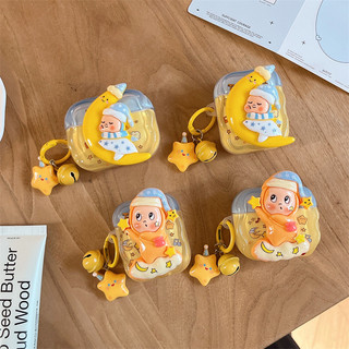 Ngôi Sao Ngủ Người Cho Airpods4 AirPods 1 / 2 3 Pro Pro2 Pro3 Bộ Tai Nghe Bluetooth Không Dây Vỏ Bảo Vệ AirPods Pro i3 i4 pro3 Vỏ Bảo Vệ Tai Nghe