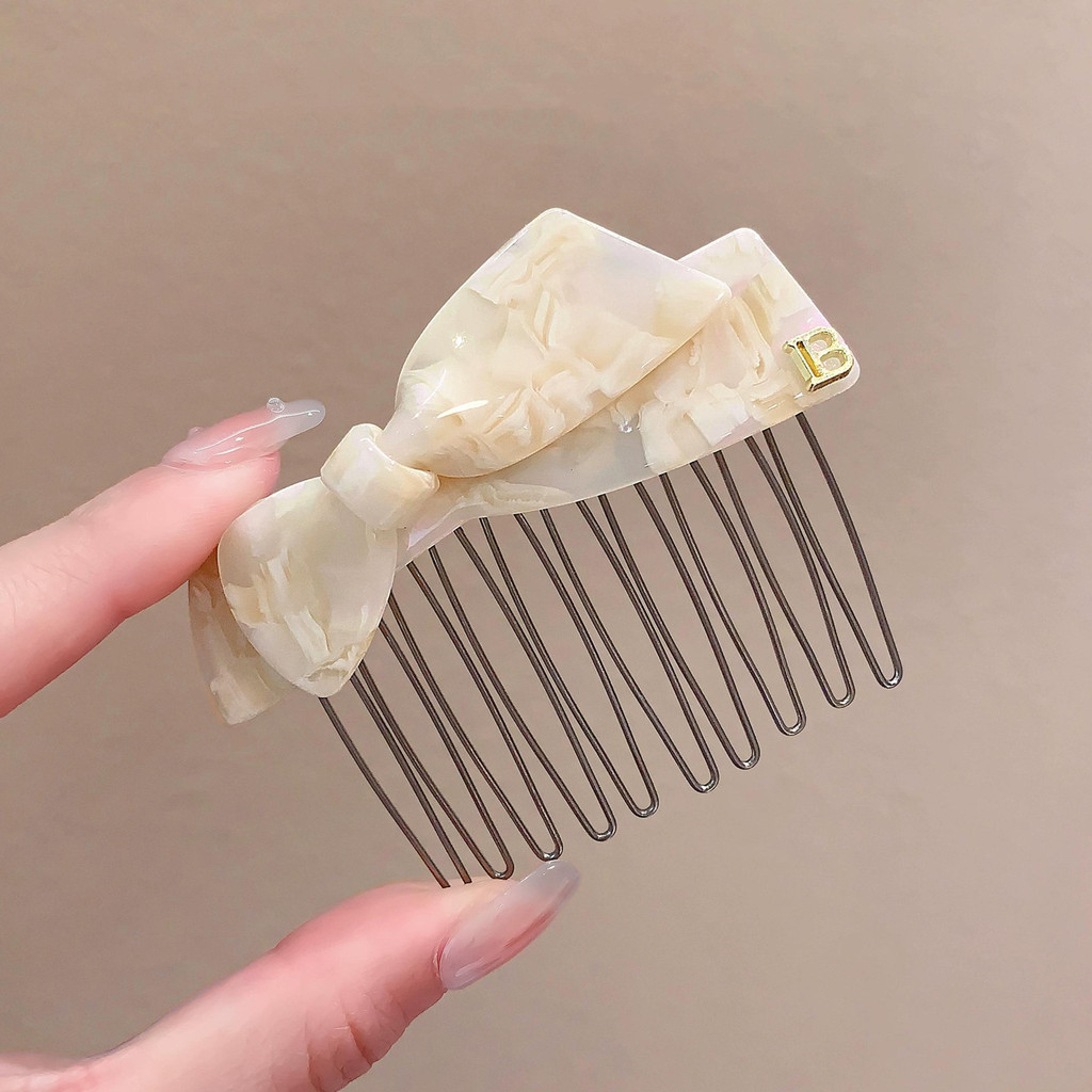 Kẹp tóc nơ axit axetic hợp thời trang dành cho nữ