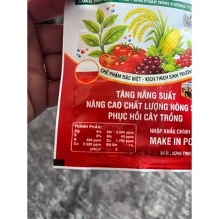 Micro Plus (Combi Mix) Nhập Khẩu Ba Lan - Gói 25g - Giúp Xanh Lá, Lớn Trái, Phục Hồi Cây Trồng