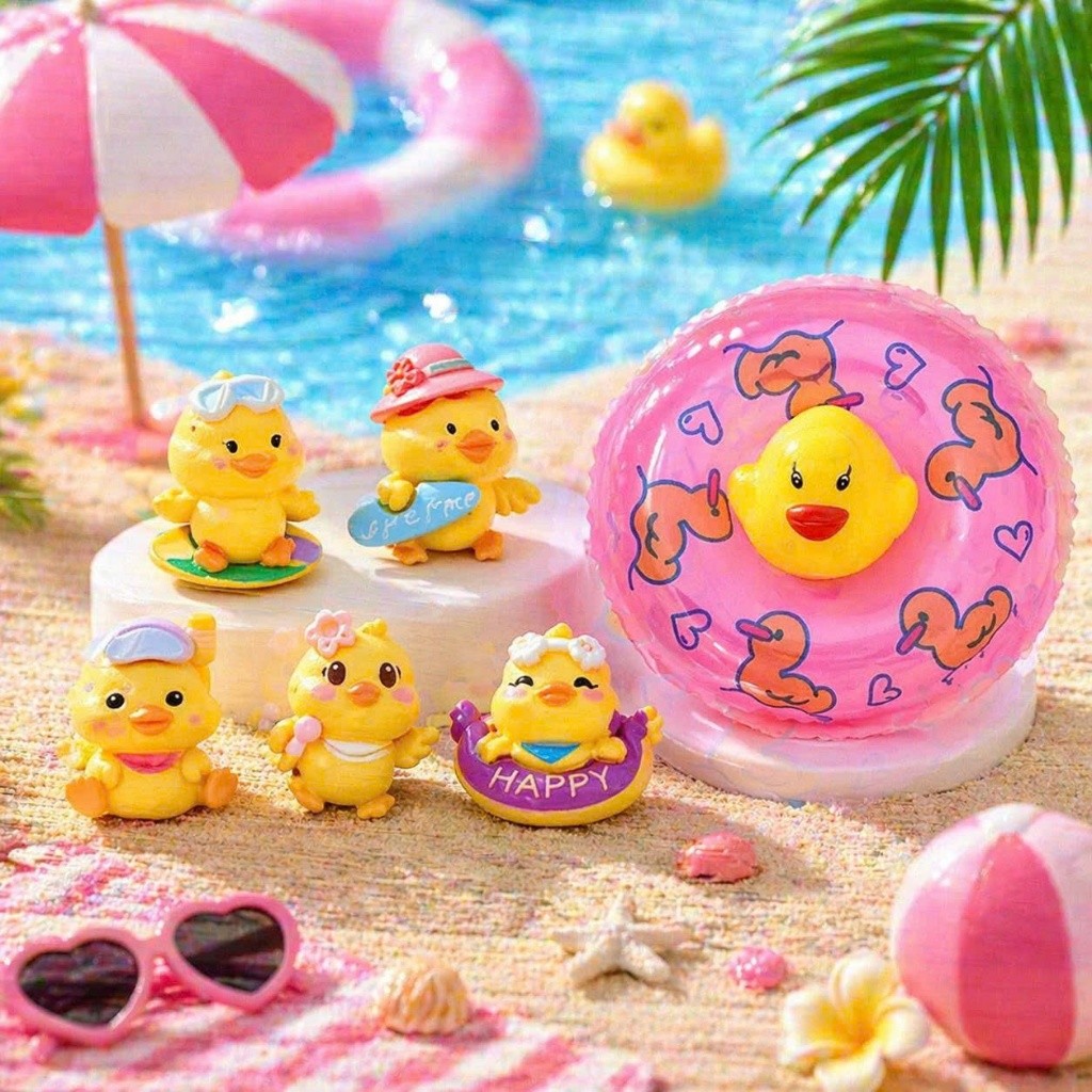 Set Charm Phao Vịt Biển Cute 2026 Mini Trang Trí Dép Crocs Phụ Kiện Dễ Thương Hot Trend