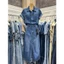 Đầm denim tay ngắn nữ mỏng phong cách Hồng Kông, phù hợp mùa hè