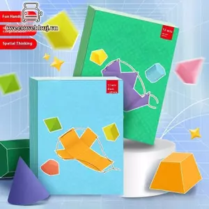 Nhíp 1 Bộ Chất Chắc Chắn Mô Hình Hình Học Không Gian Huấn Luyện Tư Duy Trò Chơi Kéo Dây 3D Hình Học Sách Học Trẻ Em DIY Chắc Chắn Sách VN