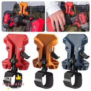 TOPTOOLCX Giá đỡ máy khoan Kẹp đai, Phát hành nhanh Công cụ điện có độ cứng cao Treo thắt lưng, Thiết thực Tự khóa móc nhanh Dụng cụ giữ đai dụng cụ Phụ kiện
