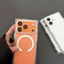 Dành Cho iPhone 17 16 15 14 Pro Max 13 Pro Max 12ProMax Ốp Lưng Ins Đơn Giản Nửa Trong Suốt Màu Trắng IMD Matte Vuông Cứng Vỏ Điện Thoại Cho iPhone 17 Pro Max 15 Pro Max