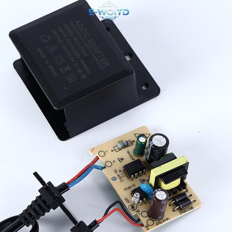 E-WOITD 1 Cái Chống Nước EU / US Cắm Bộ Chuyển Đổi Nguồn DC12V 2A Cho Giám Sát An Ninh Quan Sát Camera AHD Sạc NVR Đầu Vào DVR AC100V-240V E-WOITD