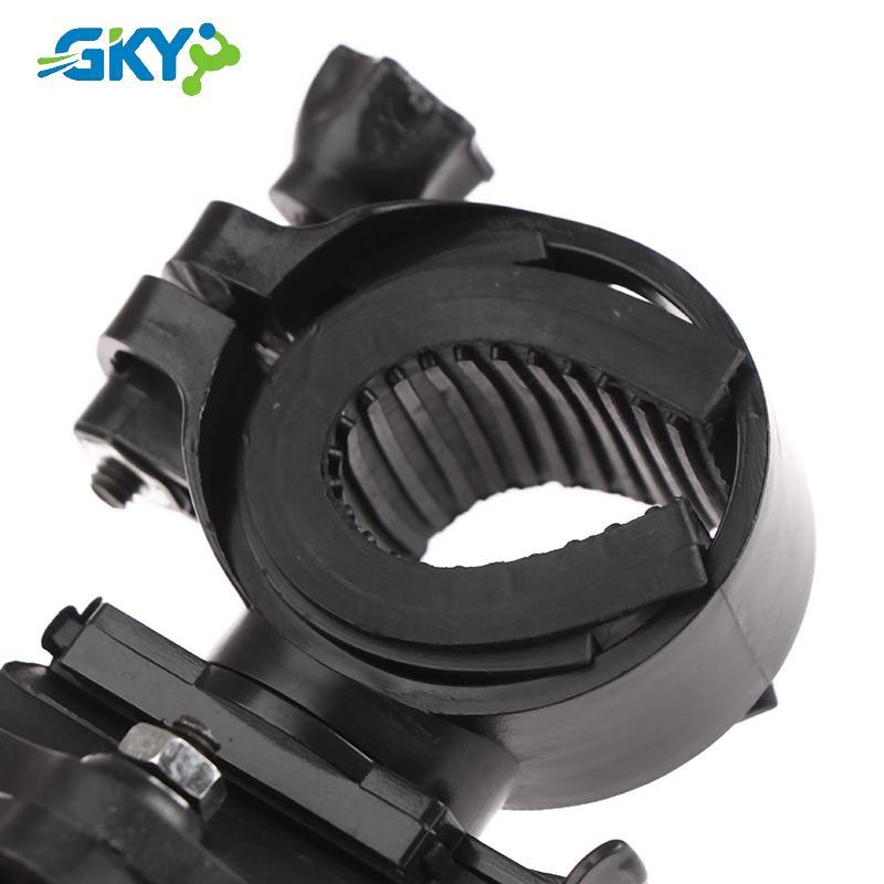 GKY Đèn Pin Gắn Giá Đỡ LED 360 Độ Cho Xe Đạp - Phù Hợp Với Đường Kính 2.6cm