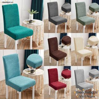 Vỏ bọc ghế chống thấm nước IDEANEST, Vỏ bọc ghế ăn Jacquard co giãn, Mềm mại lưng cao co giãn Spandex co giãn Ghế nhà hàng