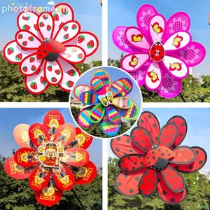 Khung Ảnh 1 Chiếc Ngoài Trời Hai Lớp Màu Cối Xay Gió Đồ Chơi Trẻ Em Nhiều Màu Sắc Gió Spinner Nhà Trang Trí Sân Vườn Công Viên Cảnh Quan Trang Trí VN