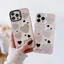 Ốp Lưng Cho OPPO A5X A3 A96 A95 A76 A74 A60 A58 A57 A53 A38 A18 A17 A16 A15 A7 A5 Reno 14 13 12 11 10 Pro 8 7Z 8Z 6 Mạ Acrylic IMD Case Motif Love CYIM343