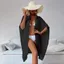 CQCJ Rời Cardigan, Sarong Chống Nắng Người Phụ Nữ Bikini Che Phủ, Đồ Bơi Thời Trang Chắc Chắn Mùa Hè