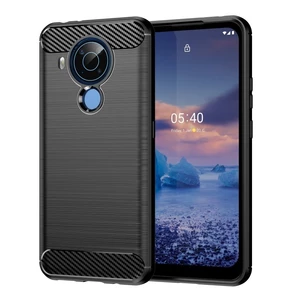 Sẵn sàng giao hàng cho Nokia 5.4 Vỏ điện thoại TPU sợi Carbon kết cấu chải