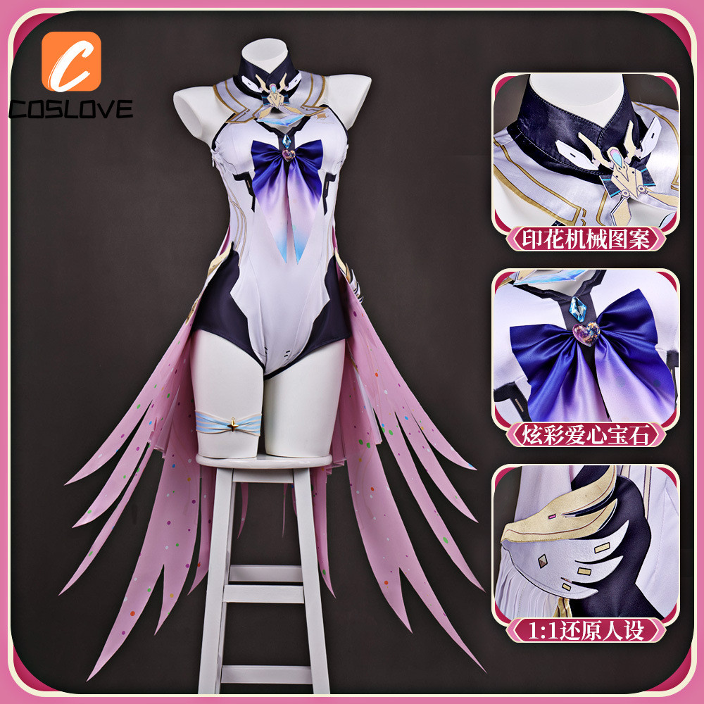 Hàng sẵn có Gió hú Sóng Aemeath Cosplay Quần Áo Trọn Bộ Trang Phục Trang Phục Cho Bé Gái Váy Không Tay Váy Cosplay