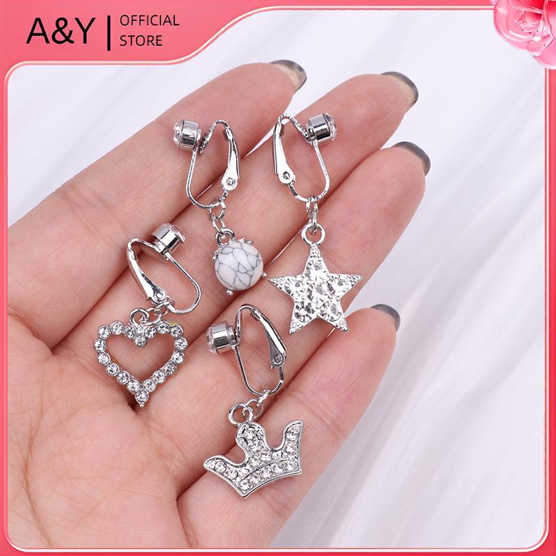 A & Y 1 Vòng Nút Bụng Giả Bụng Xuyên Thái Kẹp Trên rốn Không Rốn Giả Cướp Biển Bướm Sụn Bông Tai Kẹp Trang Sức Cơ Thể Quà Tặng.