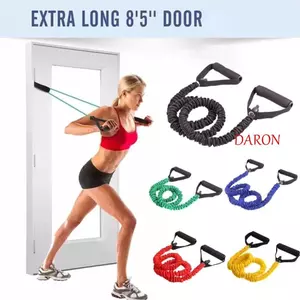 Dây kéo Yoga đàn hồi DARON, Dây kéo vải có ống Dây kháng lực tập thể dục, Dây đeo căng TPE có tay cầm Dây tập thể dục di động Dây căng Tập thể dục tại nhà