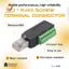 Đầu nối đầu cuối RJ45 Bộ chuyển đổi khối đầu cuối 8 chân không hàn RJ45