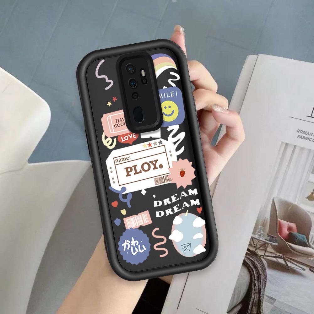 Ốp Lưng Cho OPPO A9 2020 A5 2020 A11 Phim Hoạt Hình Silicon Mềm Ốp lưng TPU Nhãn Nụ Cười Hoa Mắt Thiên Thần Ốp Lưng Chống Sốc