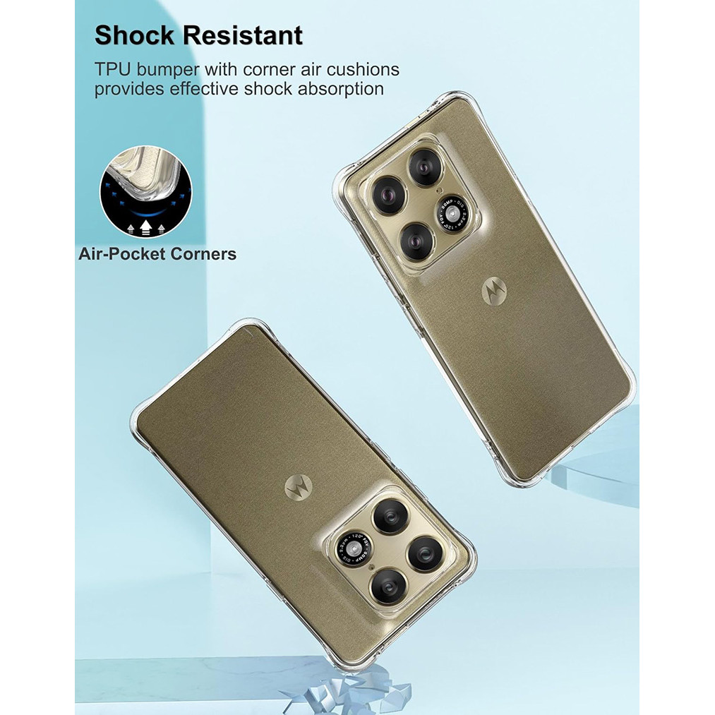 Dành cho Motorola Signature Vỏ mềm chống sốc Crystal Clear Gel TPU Vỏ hấp phụ sốc