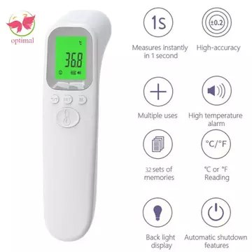Máy đo nhiệt độ OPTIMAL LIMIT, Nhiệt kế hồng ngoại kỹ thuật số đa chức năng chính xác, Màn hình hiển thị LCD Di động Dễ sử dụng Máy đo nhiệt kế cầm tay cho bé