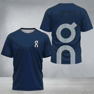 [Readystock] On Running Men 's Running Áo thun ngắn tay 100% Cotton chất lượng cao