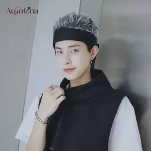 AqToCna Màu Tóc Giả Mũ Beanie Không Vành Tóc Giả Skullcap Ngắn Tóc Giả Mũ Dành Cho Nữ Retro Hip Hop Beanies Mũ Dạo Phố Cosplay AqToCna