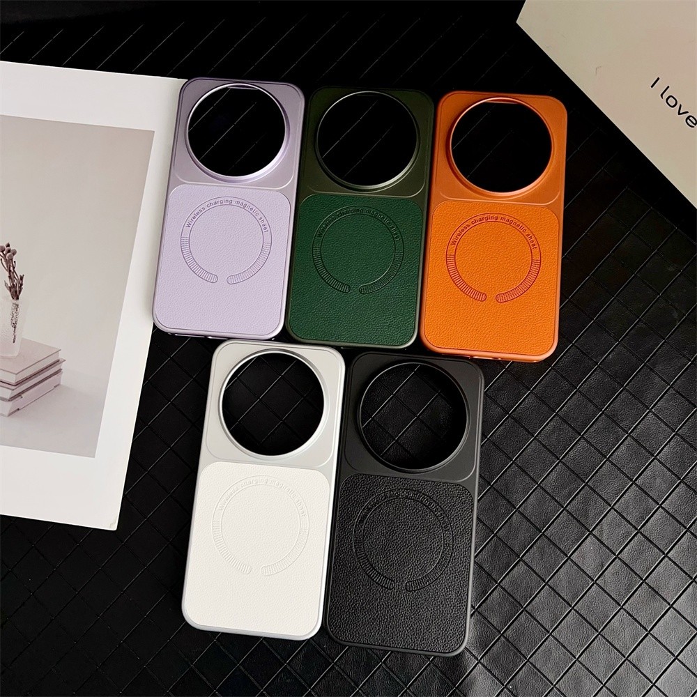 Mimi Changyi Tích Hợp Vòng Từ Tính Siêu Mỏng Vỏ Bảo Vệ PC Dành Cho Xiaomi15Pro 15Ultra 17Ultra Da Cứng Ốp điện thoại