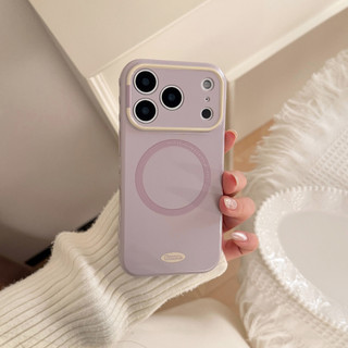 Sạc Không Dây Tương Phản Màu Ống Kính Trái Tim Tình Yêu Khung Điện Thoại Cho iPhone 17Promax 17Pro 12 13 14 15 16 Pro Max Silicon Mềm Chống Sốc Nữ Điện Thoại Di Động