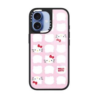 CASECASE X Hello Kitty Màu Hồng Miếng Dán Ốp Lưng Kính Hút Từ Tính Chống Trầy Xước Cho IPhone 17 Air 16 15 14 Pro Max Plus Ốp Lưng Cứng Có Hộp Khắc Logo