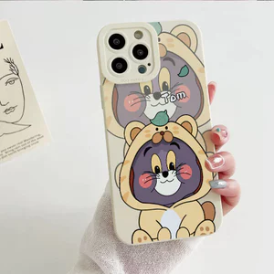 Ốp lưng iPhone Vỏ máy ảnh silicon mềm có hoa văn TJerry - iP 7/8/X/XS/XR/11/12/13/14/15/16/17/Plus/Air/Pro/Max
