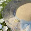Mũ che nắng vành ren WEETW, Thiết kế hoa Mũ rơm nữ thanh lịch, Bảo vệ tia cực tím thời trang INS Mũ chống nắng thoáng khí Mặc thường ngày