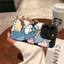 Ốp lưng iPhone họa tiết mèo gửi hoa, ốp bảo vệ camera bằng silicone -iP7/8/X/XS/XR/11/12/13/14/15/16/17/Plus/Air/Pro/Max