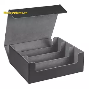 1 Cái 1800 + Card Deck Case Cho Thẻ Giao Dịch Top Side-Loading Deck Case Hộp Thẻ Trò Chơi Đen + Xám