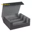 1 Cái 1800 + Card Deck Case Cho Thẻ Giao Dịch Top Side-Loading Deck Case Hộp Thẻ Trò Chơi Đen + Xám