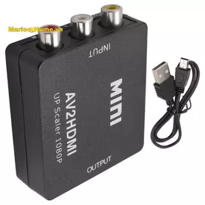 Sang AV sang Bộ chuyển đổi 1080P Mini CVBS Bộ chuyển đổi âm thanh Video PAL / NTSC cho TV / PC / / STB /