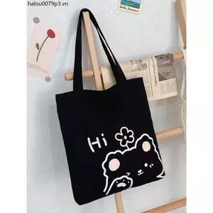 Túi vải Canvas dung tích lớn thông thường dành cho sinh viên
