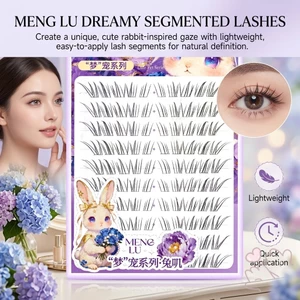 Dây Vô Hình Lông Mi Giả Cụm Tự Nhiên Đen Hươu Mắt Phong Cách C Curl Sợi Tổng Hợp Có Thể Tái Sử Dụng