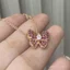 Xuyên Biên Giới Bán Thời Trang Bướm Tình Yêu Hồng Kim Cương Bướm Vòng Cổ Nữ Nhật Bản Hàn Quốc Sang Trọng Siêu Cổ Tích Xương Đòn Dây Chuyền Vòng Cổ Bán Buôn